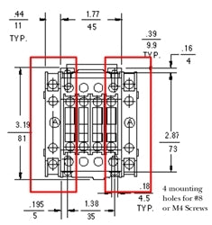 GE BCLL20 Two Pole Auxiliary block