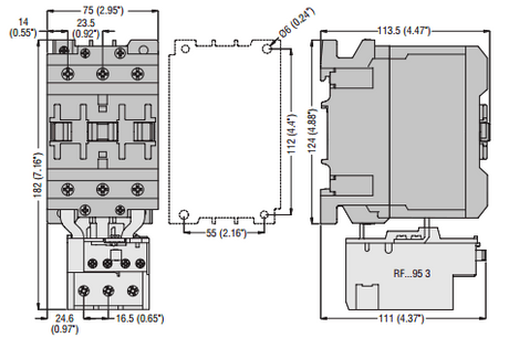 Lovato BF110 00 110 AMP contactor