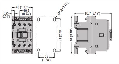 Lovato BF2510A 3 pole contactor