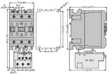 Lovato BF8000 12060 3 pole 80 AMP contactor