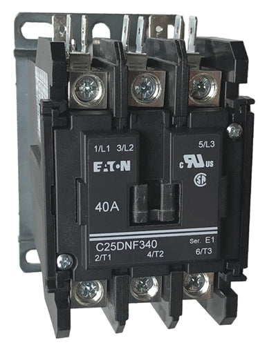 Eaton C25DNF340T 40 AMP 3-pole Definite Purpose Contactor
