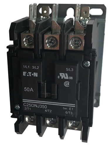 Eaton C25DNJ350A 50 AMP 3-pole Definite Purpose Contactor