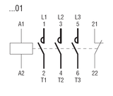 Sprecher and Schuh CA7-37-01-220W 3 pole 37 AMP contactor