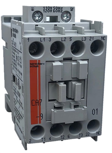 Sprecher and Schuh CA7-9-01-120 3 pole 9 AMP contactor