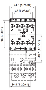 Sprecher and Schuh CA8-09-10 3 pole 9 AMP miniature contactor