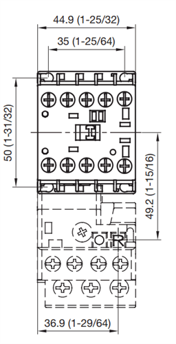 Sprecher and Schuh CA8-09-10 3 pole 9 AMP miniature contactor