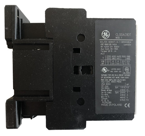 GE CL00A310TN 3 pole UL/CE IEC rated contactor