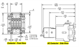 GE CL01A310TL 3 pole UL/CE IEC rated contactor