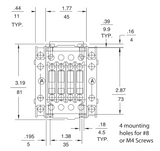 GE CL02D310T 3 pole UL/CE IEC rated contactor