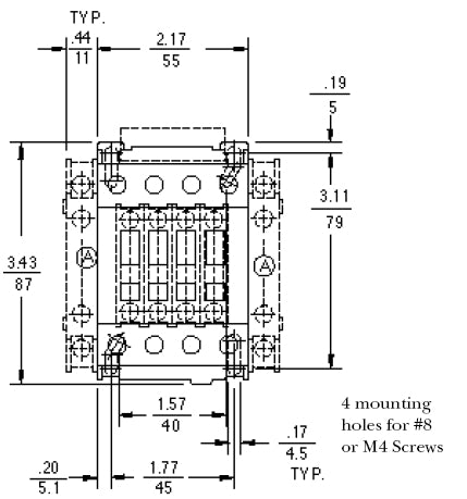 GE CL03A400MJ 4 pole UL/CE IEC rated contactor