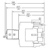 GE CL06A300M 3 pole UL/CE IEC rated contactor