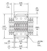 GE CL07E300MJ 3 pole UL/CE IEC rated contactor with 110 volt electronic coil