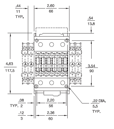 GE CL08A300MJ 3 pole UL/CE IEC rated contactor