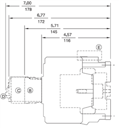GE CL08A300MN 3 pole UL/CE IEC rated contactor