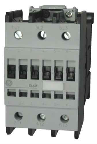 GE CL08E300M 3 pole UL/CE IEC rated contactor with electronic coil