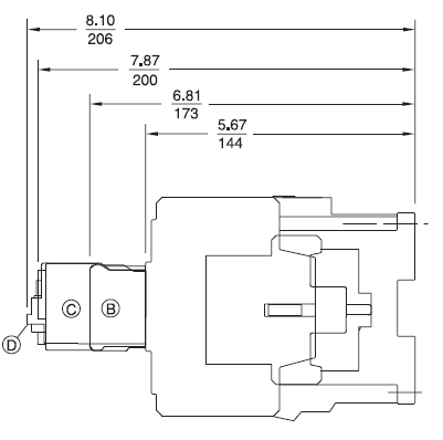 GE CL08E300MD 3 pole UL/CE IEC rated contactor with 24 volt electronic coil