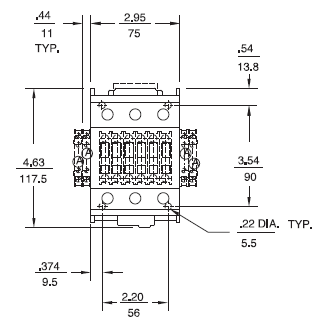 GE CL09A300MS 3 pole UL/CE IEC rated contactor