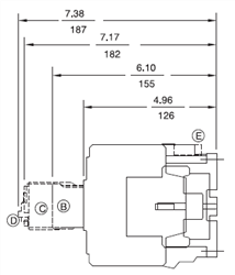GE CL10A311MY 3 pole UL/CE IEC rated contactor
