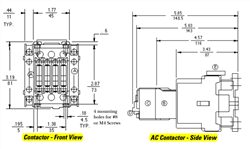 GE CL25A310TF 3 pole UL/CE IEC rated contactor