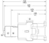 GE CL25D300T 3 pole UL/CE IEC rated contactor