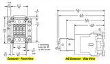 GE CL45A300MS 3 pole UL/CE IEC rated contactor