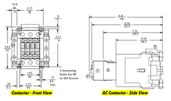 GE CL45A310MF 3 pole UL/CE IEC rated contactor