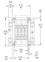 GE CL45D300M 3 pole UL/CE IEC rated contactor