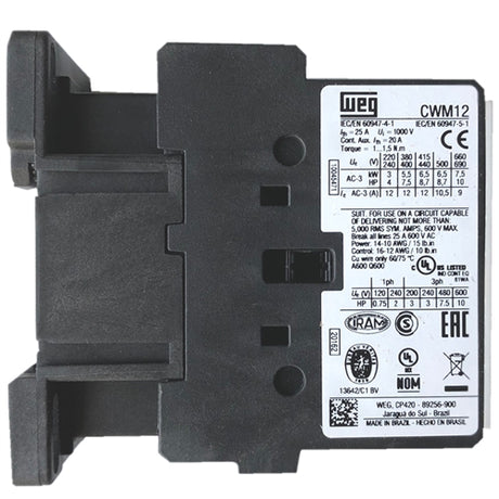 WEG CWM12 contactor