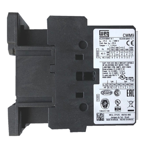 WEG CWM9 contactor