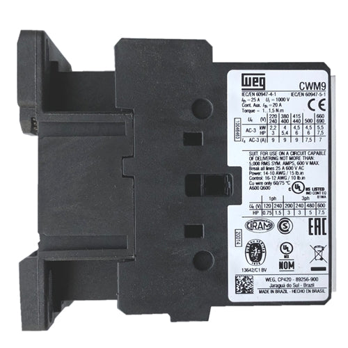 WEG CWM9-11-30V47 contactor