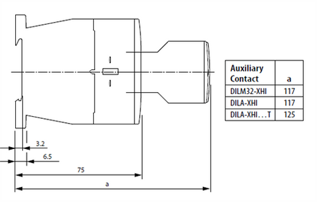 Moeller DILA-XHI31 auxiliary contact block