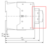 DILM150-XHI02 top mounted auxiliary contact