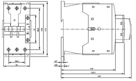 Moeller DILM40 3 pole 40 AMP contactor
