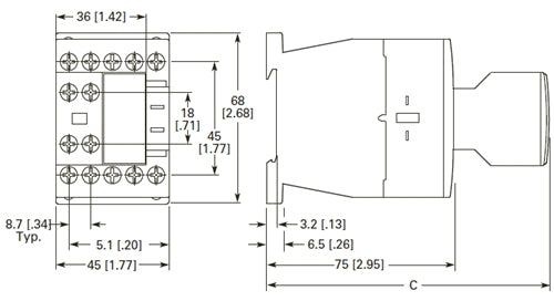 Moeller DILM9-01 3 pole 9 AMP contactor