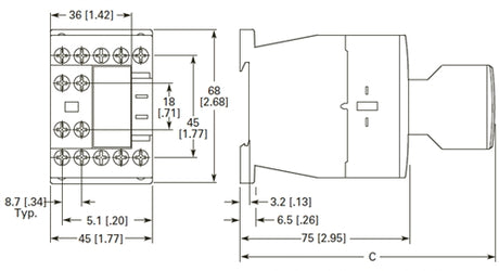 Moeller DILM9-10 24 volt 3 pole 9 AMP contactor
