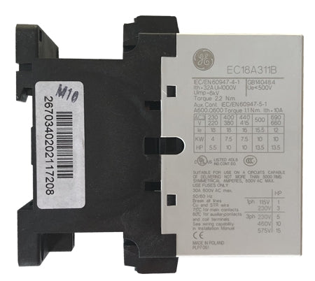 GE EC18A 11E 18 AMP contactor