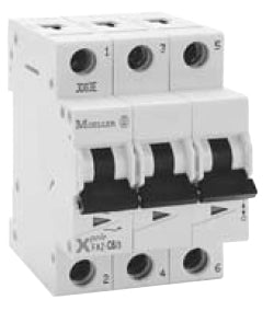 Moeller FAZ three pole circuit breaker