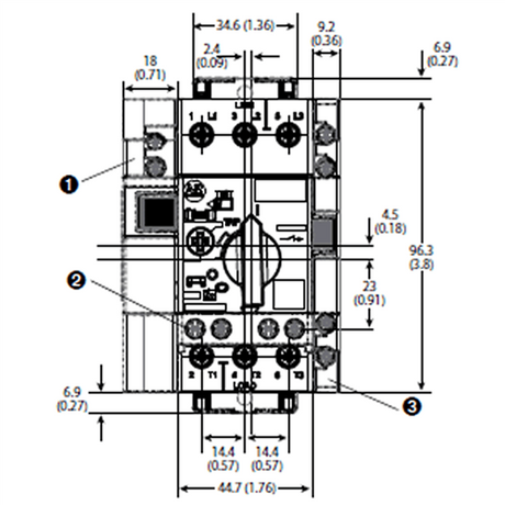 Sprecher and Schuh KTA9-32S-0.4A Manual Motor Protector