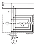 GE LAR00AS 3 pole reversing UL/CE IEC rated contactor