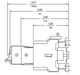 GE LAR01AJ 3 pole UL/CE IEC rated reversing contactor 120 volt