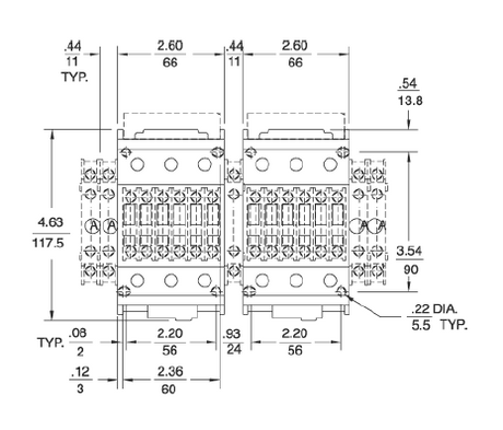 GE LAR07A 3 pole UL/CE IEC rated reversing contactor
