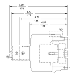 GE LAR08A 3 pole UL/CE IEC rated reversing contactor