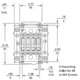 GE LAR25AL 3 pole UL/CE IEC rated reversing contactor