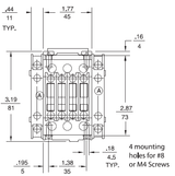 GE LAR25AU 3 pole UL/CE IEC rated reversing contactor
