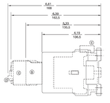 GE LAR45AL 3 pole UL/CE IEC rated reversing contactor