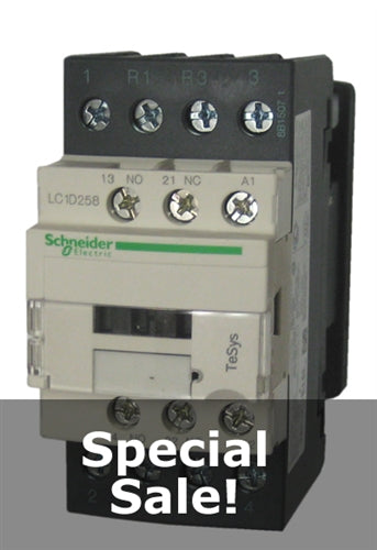 Schneider Electric LC1D258 4 pole contactor
