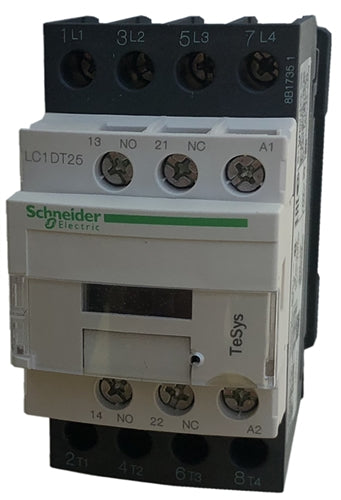 Schneider Electric LC1DT25T7 4 pole contactor