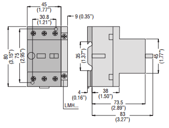 Lovato LMS25 manual motor protector