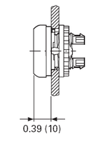 Eaton M22-DL-X blank Illuminated Pushbutton