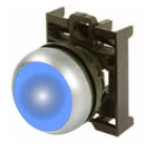 Eaton M22-DRL-B Blue Maintained Illuminated Pushbutton